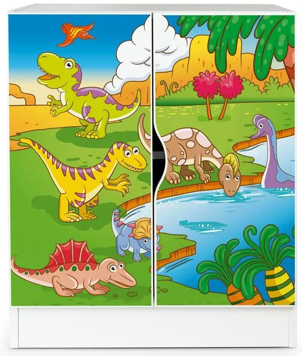 Armoire fonctionnelle  - Roma - Meubles pour enfants, commode au design magnifique Dino-0