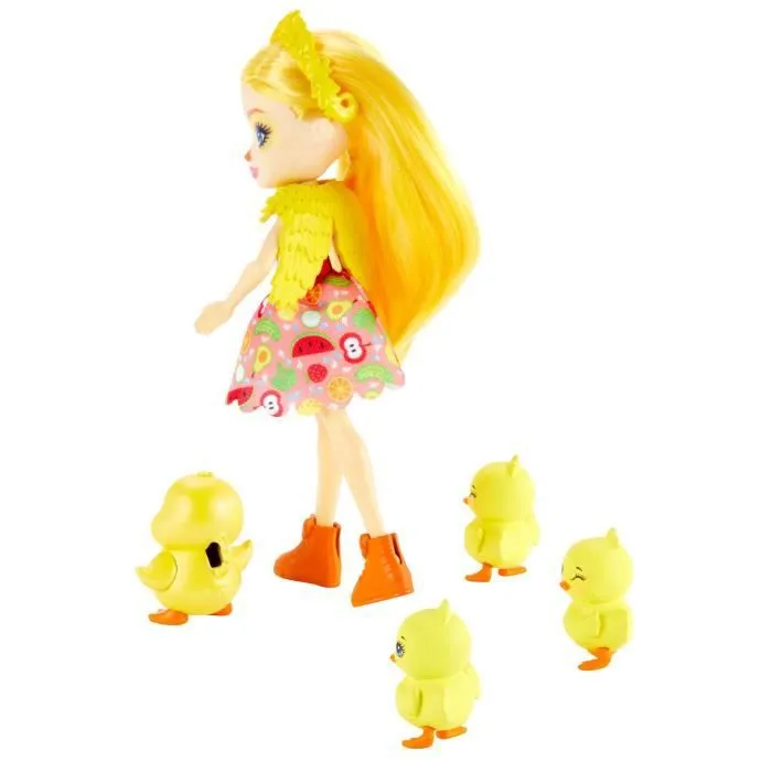 ENCHANTIMALS Collines Fertiles Poupée Dinah 15 cm et la Famille Canard-3