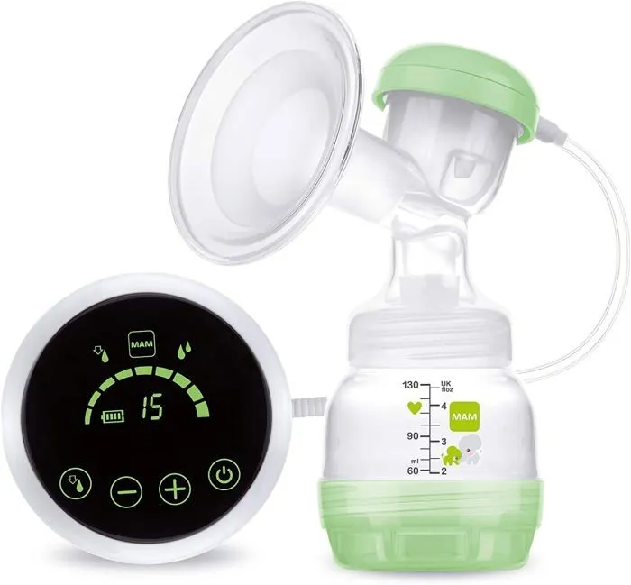 Tire lait Mam - BPE0001 - 2-in-1 Single Breast Pump (Electric and Manual Use), Green-3