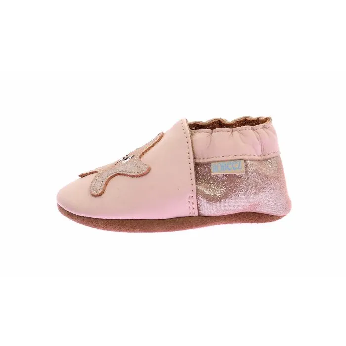 Chaussons - ROBEEZ - Elly - Cuir - Rose - Taille 21/22-0