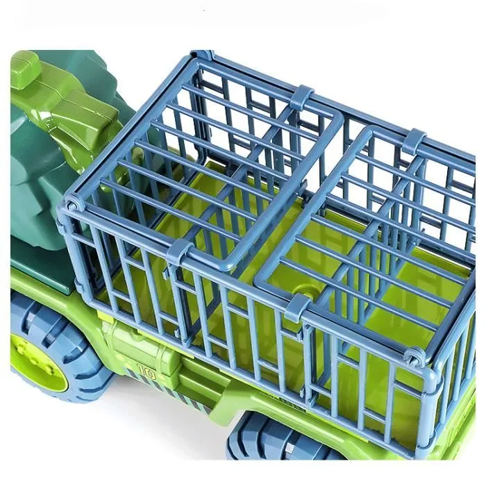 Jouet - AYUQI - Dinosaure Camion Transporteur - 3 Mini Dinosaures - Cadeau Garçons-1