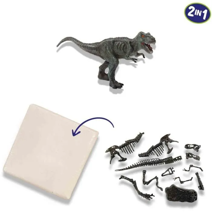 Fouille de dinosaures et de squelettes 2 en 1 - T-rex - SES CREATIVE-3