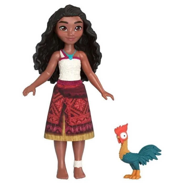MATTEL Disney Vaiana 2 - La pirogue de Vaïana + 1 poupée Vaiana + HeiHei le poulet JBT78-2