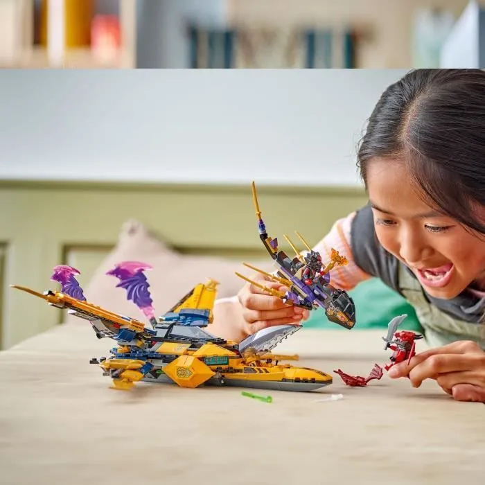 LEGO NINJAGO 71833 Le super avion tempête de Ras et Arin - Jeu de construction dès 8 ans-4