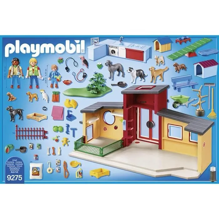 PLAYMOBIL 9275 - City Life - Pension des Animaux - 154 pièces - Mixte - A partir de 4 ans-4
