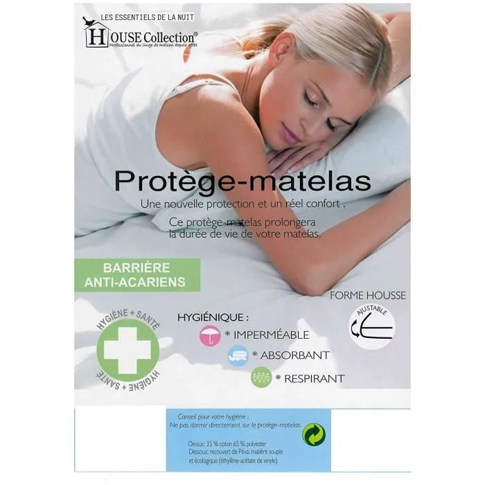 Matelas + Alèse 120x200 x 21 cm - Ferme - Aertech+ 35 Kg-m3 HR Dernière Génération - Très Respirant-2