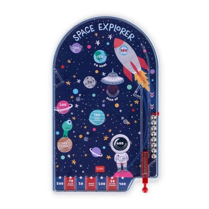 Flipper Legami - PBG0004 - Mini Flipper, Jeu Portable, 17,7 x 29 cm, Theme Space,-0