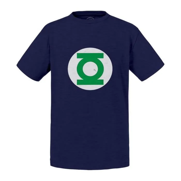 T-shirt Enfant Bleu Green Lantern Super Héros BD Film Geek-0