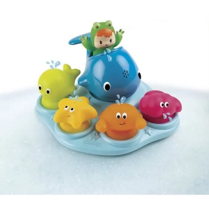 SMOBY Cotoons Ile de Bain + 6 Personnages-0