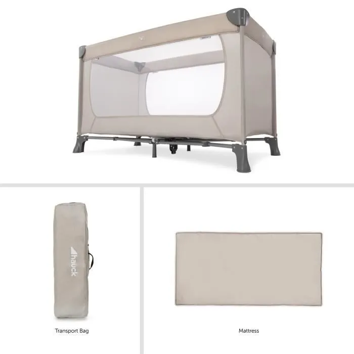 Lit parapluie Dream n Play - HAUCK - beige - 60 x 120 cm - Matelas inclus - 1 place - Enfant-1