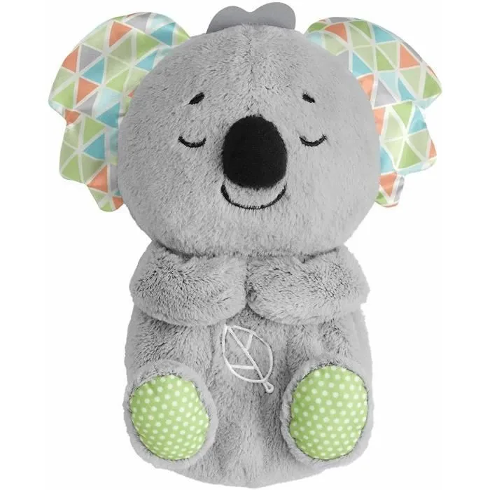 Fisher-Price Mon Koala Câlins Bonne Nuit peluche bébé apaisante avec mouvements de respiration, bruits blancs, musiques et lumières,-2