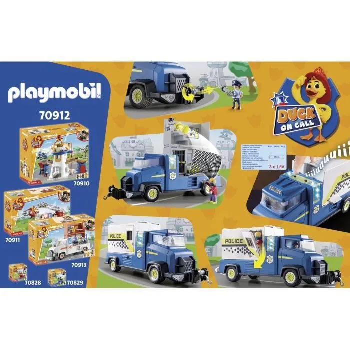 Playmobil - 70912 - Duck on Call - Police Fourgon-2