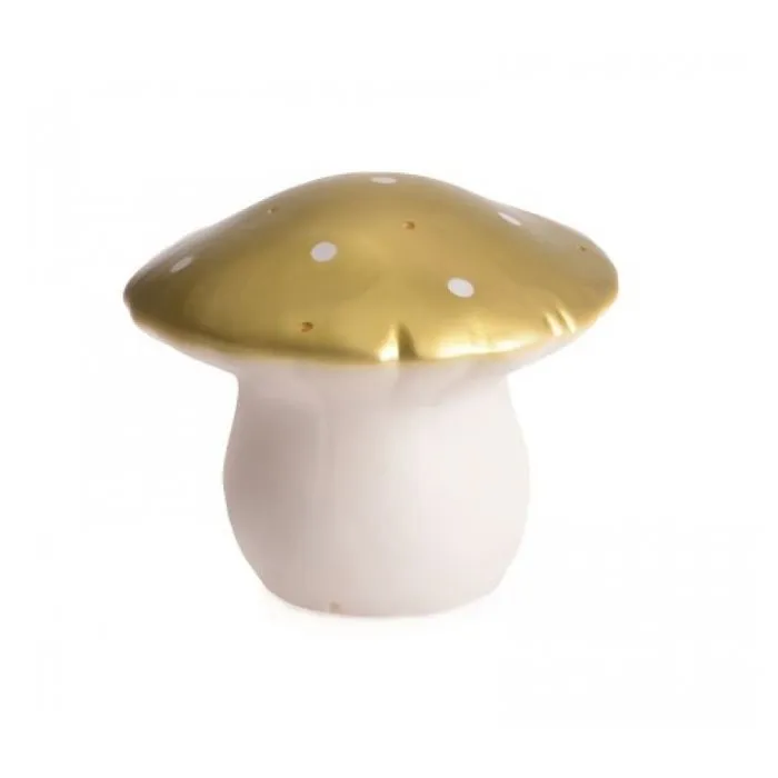 Lampe à poser / Veilleuse LED Champignon Doré Egmont Toys - H20cm / Ø 26cm-1
