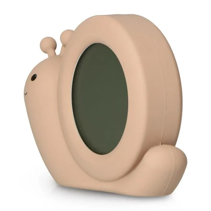 Réveil pédagogique et veilleuse escargot Alecto BC110BE SIMON Beige-3