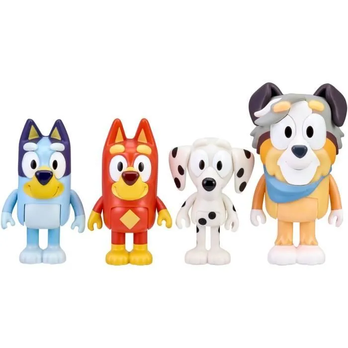 Figurines Les Copains d'école de Bluey - MOOSE TOYS - Set de 4 - Pour Enfant de 3 ans et plus-2
