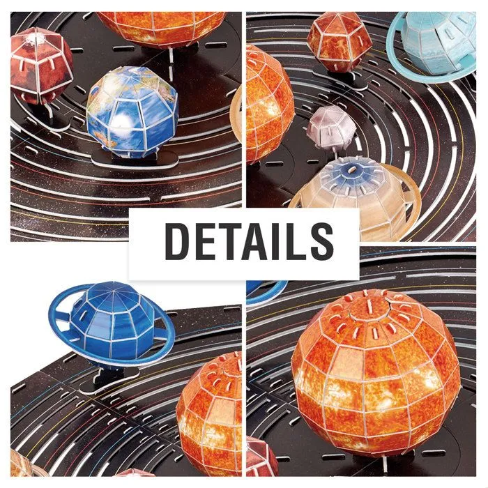 Puzzle 3D Systeme Solaire National Geographic Puzzle 3D Enfant +8 Ans Maquette À Monter Système Solaire 173 Pièces Puzzle 3D Adulte-3