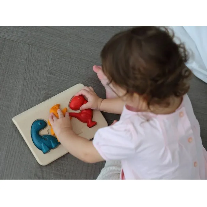 Puzzle Dino - Plan Toys - A partir de 12 mois - Multicolore - Blanc - Enfant - Mixte-5