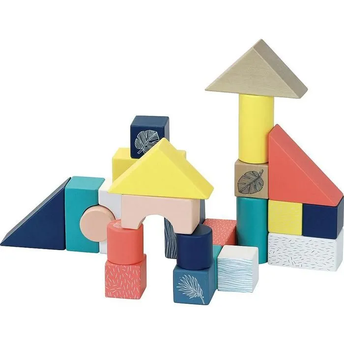 Chariot de cubes Sous la canopée - Vilac - Jeux et jouets-4