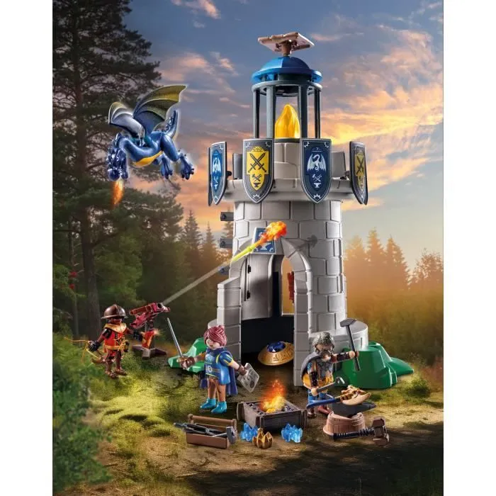 PLAYMOBIL 71483 Novelmore Tourelle des chevaliers de Novelmore avec dragon-1