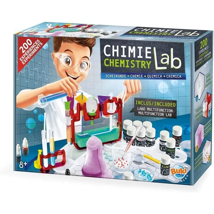 Jeu de chimie - Buki - 8364 - 200 expériences - Fonctions variées - Illustrations-0