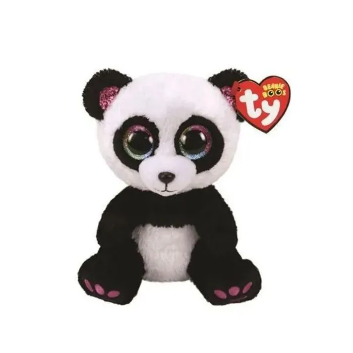 Peluche Ty Beanie Boos Paris Panda 15cm - Mixte - 9x10x15cm - 3 ans - Noir - Enfant - Plush - Non - Intérieur-0