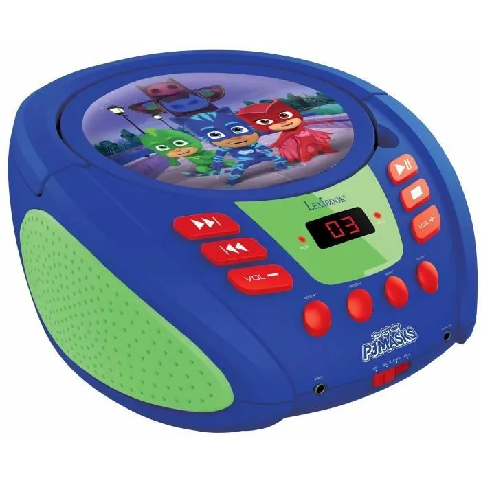 Lecteur CD portable avec prise micro Pyjamasques-1
