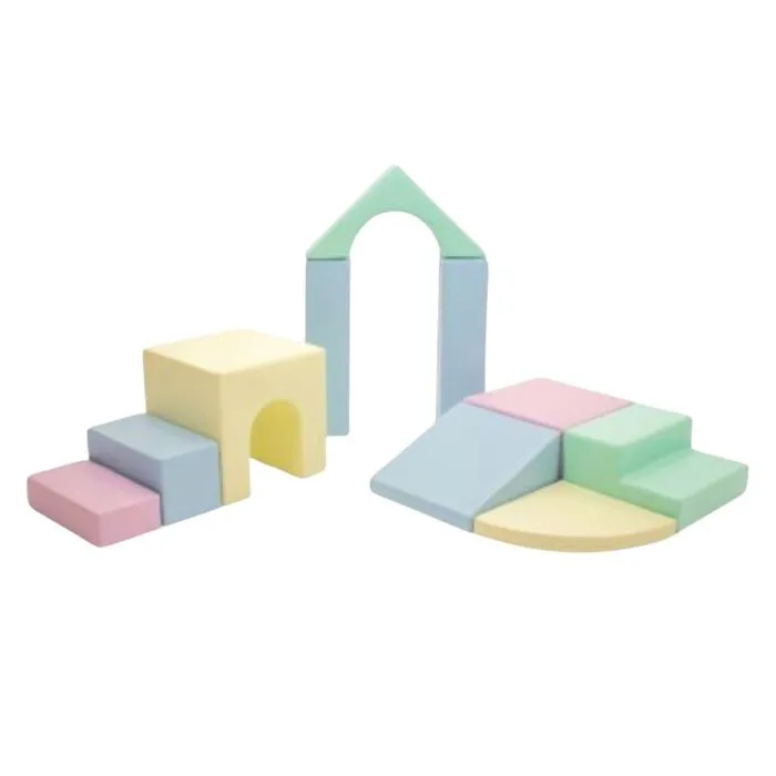 IGLU XL Modules de Motricité - Antidérapant Modules en Mousse Blocs de Construction Jouets éducatifs Jeu pour Glisser Ramper Grimper-0