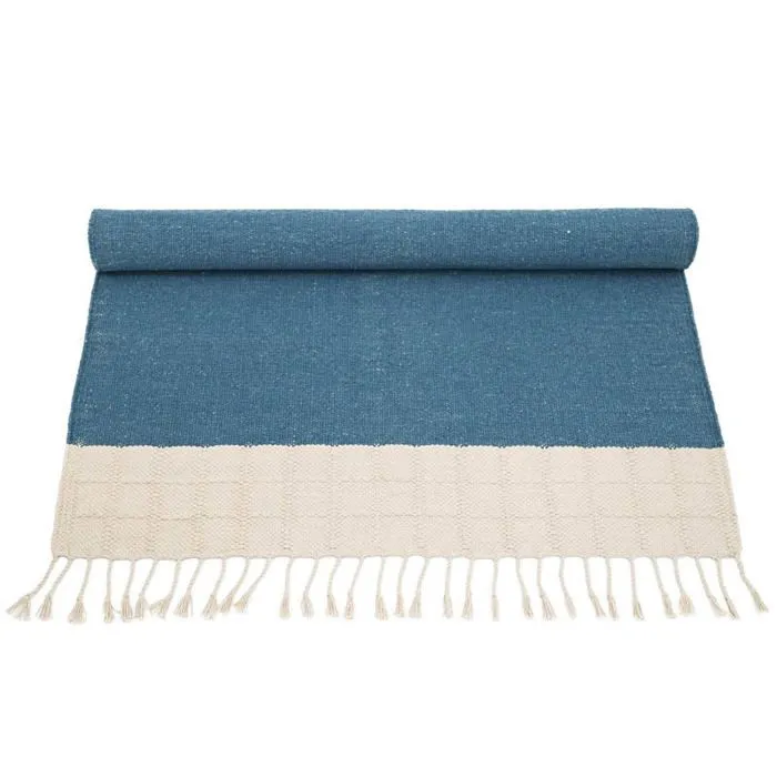 Tapis Coton Lucia Colbert Bleu par Nattiot - 100 x 150 cm - Bleu - 100 x 150 cm-2