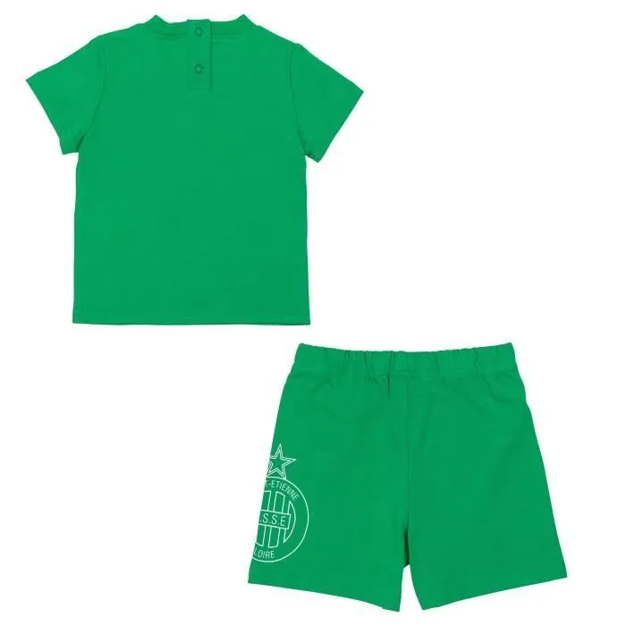 T-shirt + short bébé - ASSE - Collection officielle - Vert - Manches courtes - Football-1