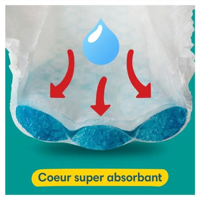 104 Couches-Culottes Baby-Dry Taille 3, 6kg - 11kg, Pampers-3