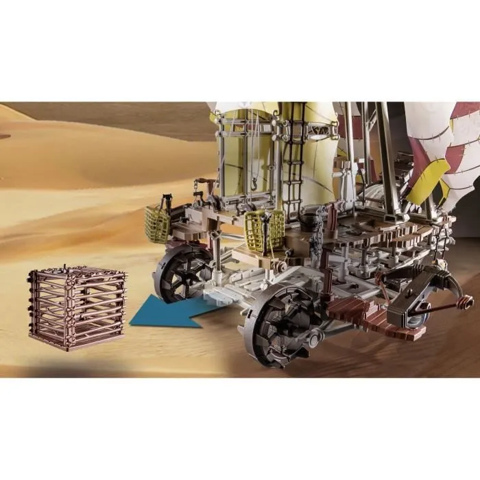 PLAYMOBIL - Sal'ahari Sands - Navire des sables - Novelmore - Squelette aventure - 233 pièces-5
