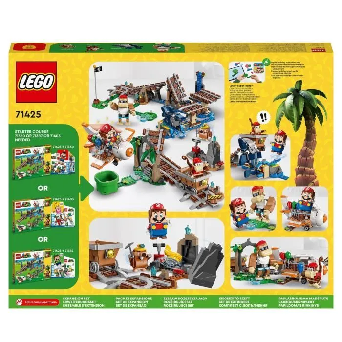 LEGO® Super Mario 71425 Ensemble d'Extension Course de Chariot de Mine de Diddy Kong, à Combiner avec Pack de Démarrage-5