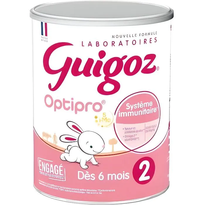 Lait bébé en poudre 2ème âge Guigoz - 830g-0