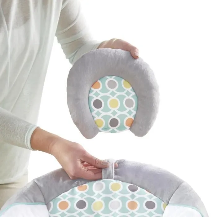 INGENUITY Transat bébé-Morrison- Arche avec jouets d'éveil amovible, 8 Mélodies, Vibrations apaisantes, Cale tête évolutif amovible-3