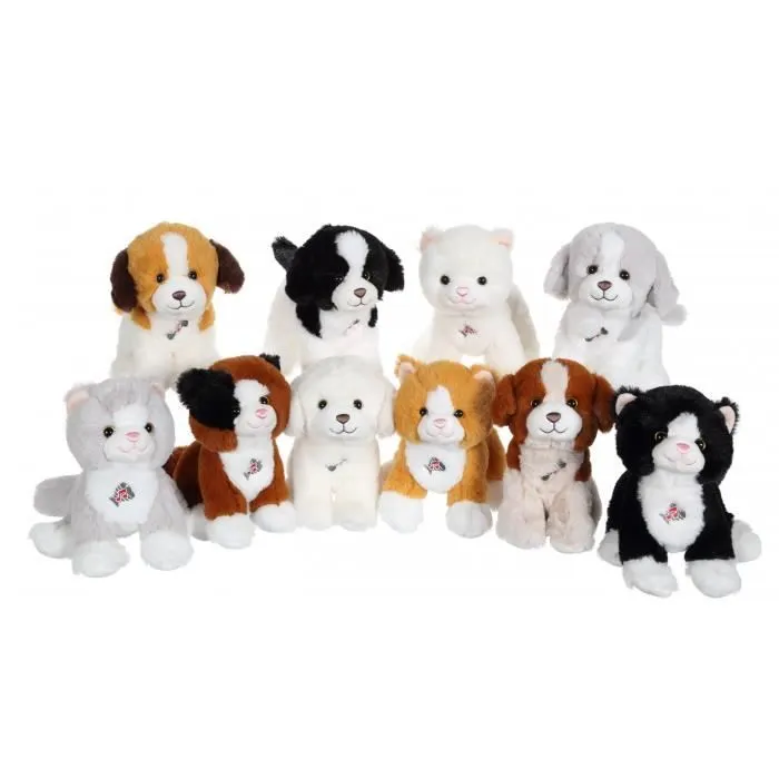 Gipsy Toys - Dogz & Kats Sonores - Peluche - 18 cm - Chien - Gris-2