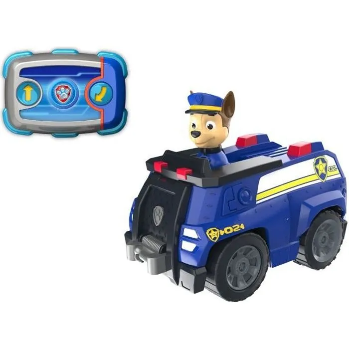 Véhicule radiocommandé Chase - PAW PATROL - Technologie 2,4 Ghz - Adapté aux petites mains-0