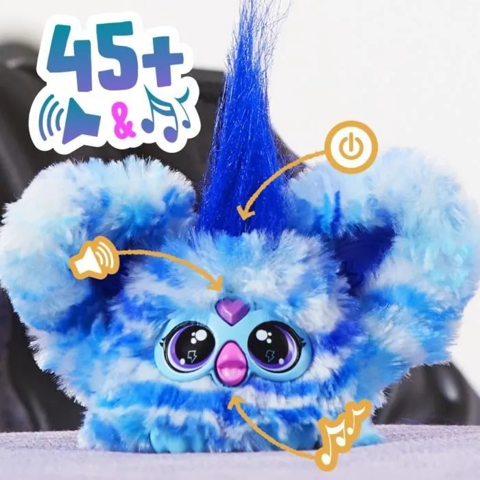 Furby Furblets Ooh-Koo Rock, Mini peluche électronique pour filles et garçons, plus de 45 sons, à partir de 6 ans, Hasbro-2