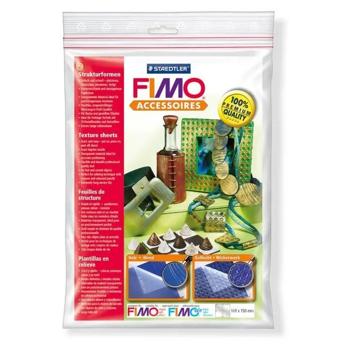Kit de Feuilles de Structure - FIMO - Bois - Transparent - Application Simple - Résultats Rapides-0