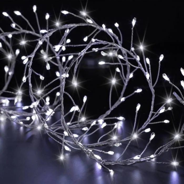 Boa lumineux extérieur 2.5m 200 LED blanc froid + transfo Feeric lights & christmas-0