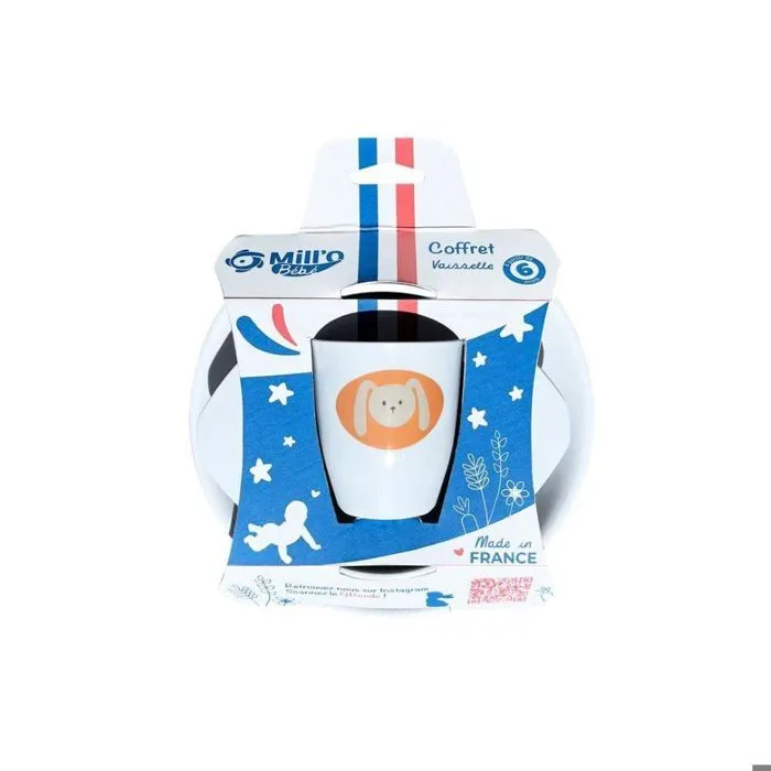Ensemble repas bébé décor Renard-1