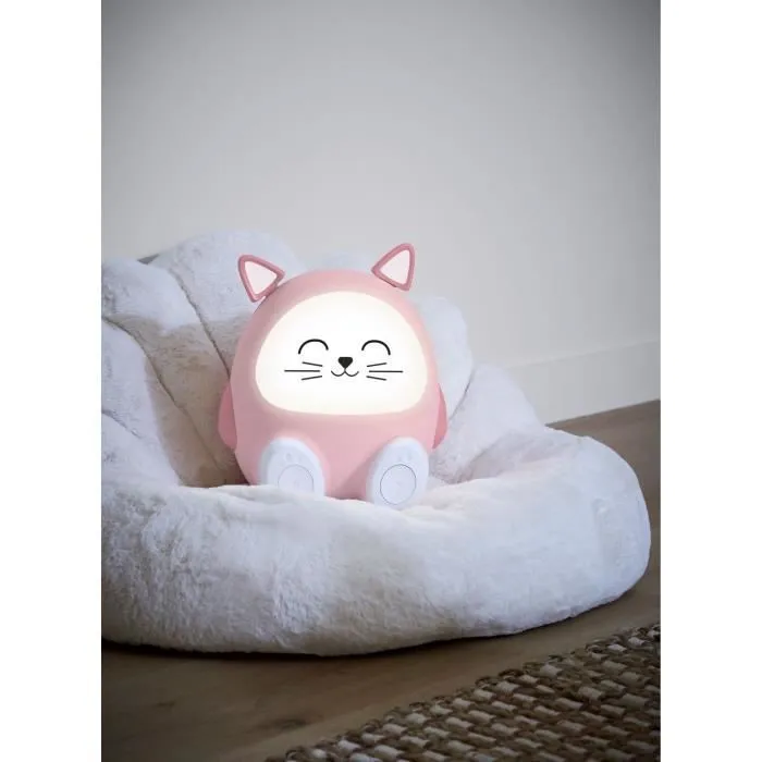Enceinte lumineuse & veilleuse - BIGBEN - Chat - Bluetooth 5.0, 15W, Veilleuse réglable, Minuterie, Batterie USB-C-2