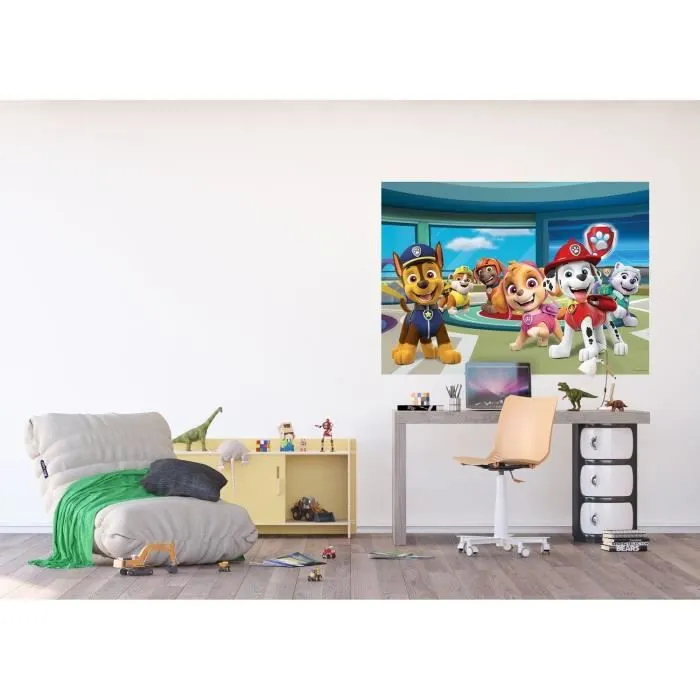 Poster Intissé - Pat'Patrouille - Modèle dans la tour de commande - Multicolor - 160 cm x 110 cm-1