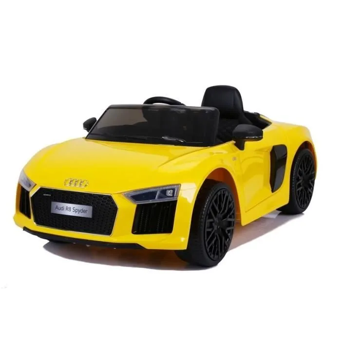 Voiture électrique pour enfants Audi R8, 12 Volt, 1 Siège(s), Motor: 2 x 45W, Batterie: 2 x 6V7Ah, Vitesse: 3-5 km - h, Jaune-1