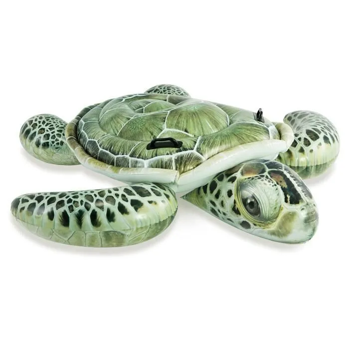 Bouée gonflable Tortue de Mer à Chevaucher - INTEX - Design réaliste - Pour enfants à partir de 3 ans-1