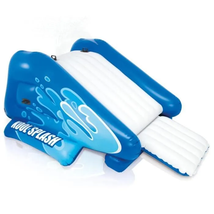 Intex Toboggan aquatique gonflable Kool Splash Bleu-0