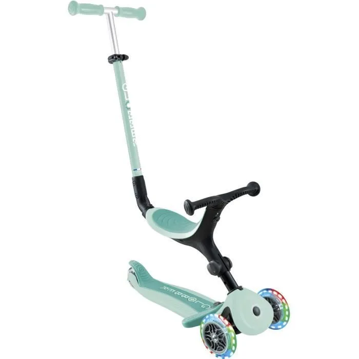 Globber - Trottinette évolutive GO-UP ACTIVE PLUS LIGHTS avec siège - Vert menthe-0