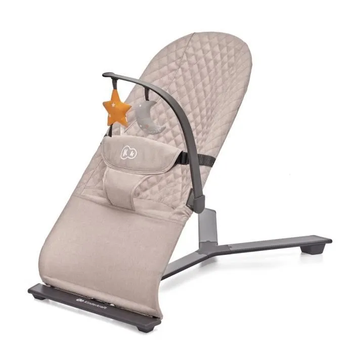 Transat Kinderkraft MIMI - Beige - Arche Jouet - Dossier Réglable - Pliable-0