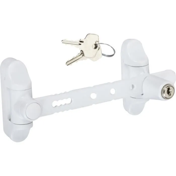 Entrebaîlleur à clé AIRLOCK pour fenêtre couleur blanc - SOCONA - L6C-0