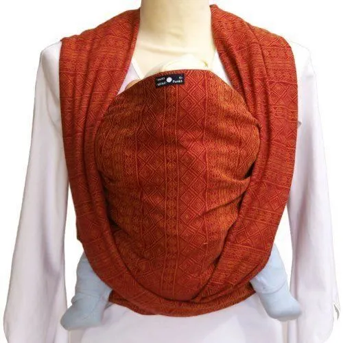 Echarpe Porte-bébé Indio Rouge/Mandarine - DIDYMOS - Taille 4 - Mixte - A partir de 0 mois-0