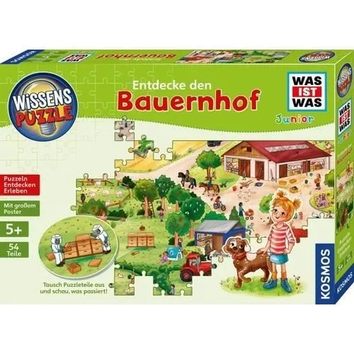 Puzzle de connaissances - KOSMOS - Junior - Ferme - 54 pièces - À partir de 5 ans-1